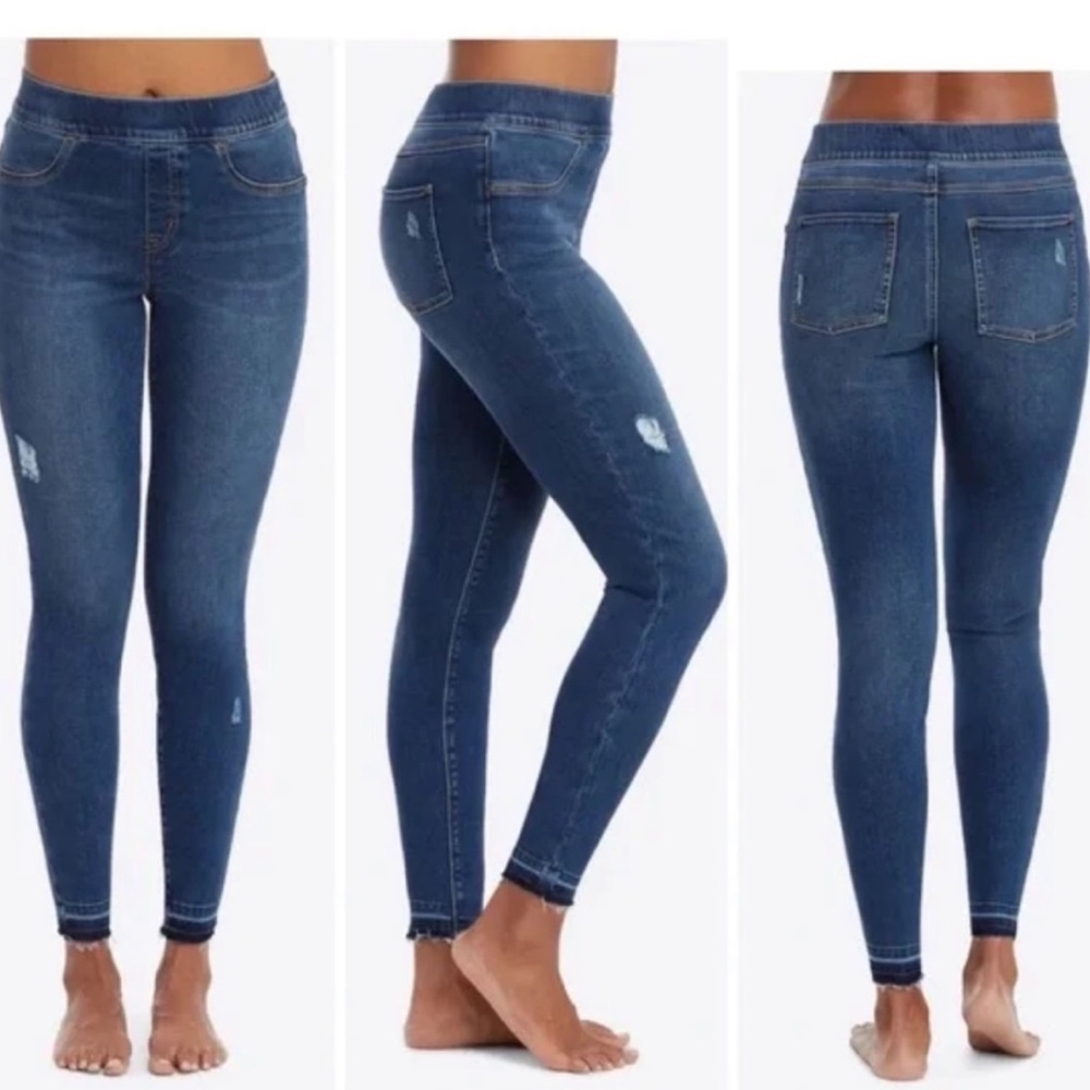 SPANX DISTRESSED SKINNY JEANS #20203R Size Medium